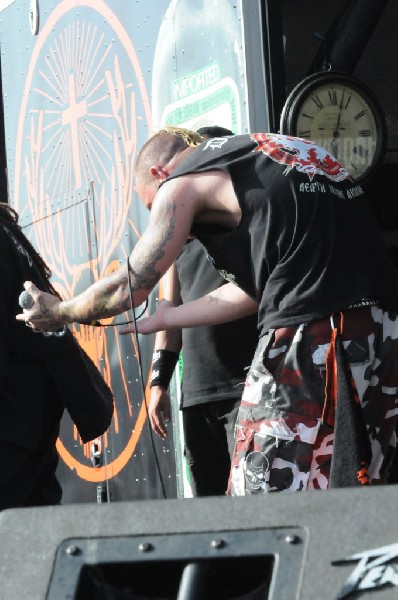 Five Finger Death Punch at the Mayhem Festival Verizon Wireless Amphitheate