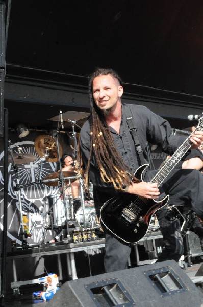 Five Finger Death Punch at the Mayhem Festival Verizon Wireless Amphitheate