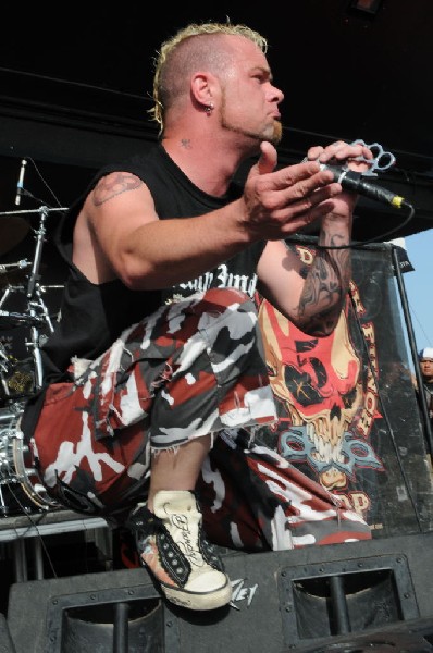 Five Finger Death Punch at the Mayhem Festival Verizon Wireless Amphitheate