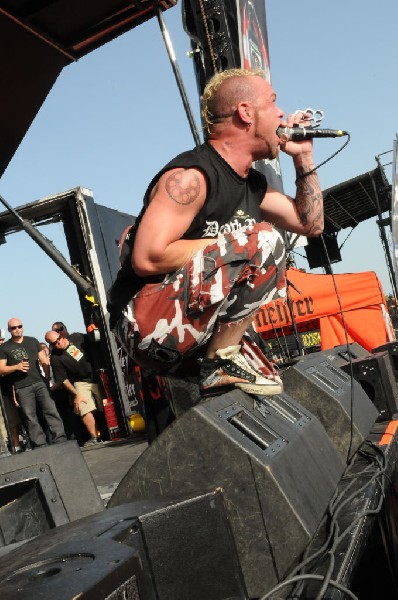 Five Finger Death Punch at the Mayhem Festival Verizon Wireless Amphitheate