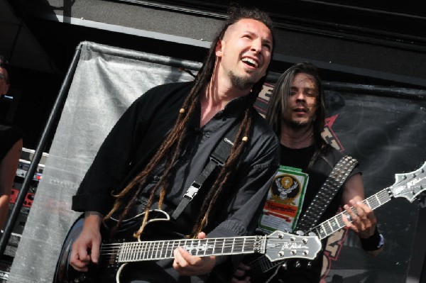 Five Finger Death Punch at the Mayhem Festival Verizon Wireless Amphitheate