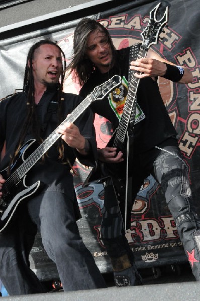 Five Finger Death Punch at the Mayhem Festival Verizon Wireless Amphitheate