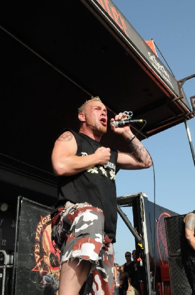 Five Finger Death Punch at the Mayhem Festival Verizon Wireless Amphitheate