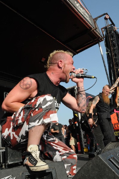 Five Finger Death Punch at the Mayhem Festival Verizon Wireless Amphitheate