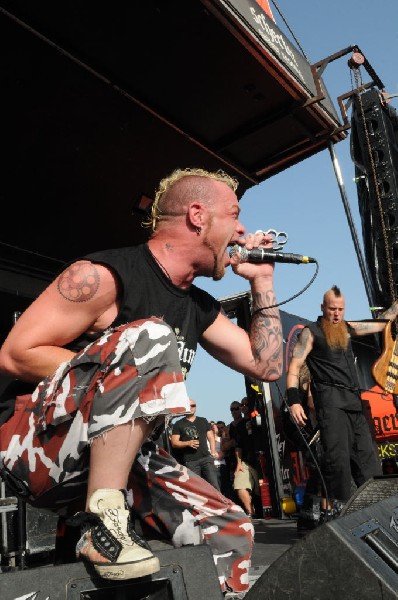 Five Finger Death Punch at the Mayhem Festival Verizon Wireless Amphitheate