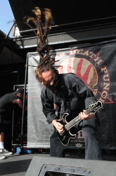 Five Finger Death Punch at the Mayhem Festival Verizon Wireless Amphitheate