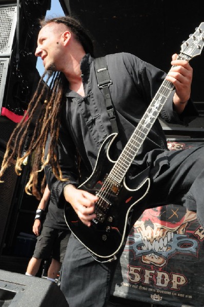 Five Finger Death Punch at the Mayhem Festival Verizon Wireless Amphitheate