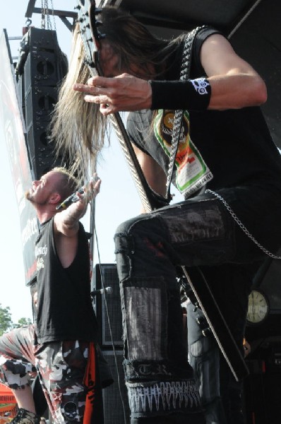 Five Finger Death Punch at the Mayhem Festival Verizon Wireless Amphitheate