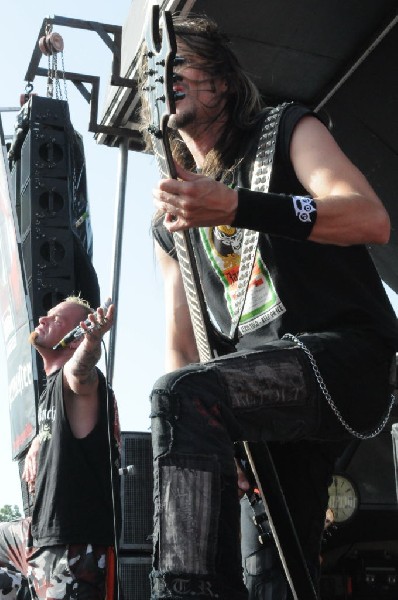 Five Finger Death Punch at the Mayhem Festival Verizon Wireless Amphitheate