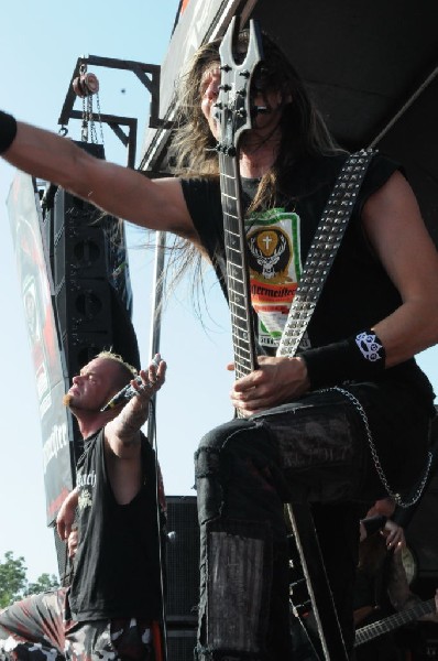 Five Finger Death Punch at the Mayhem Festival Verizon Wireless Amphitheate