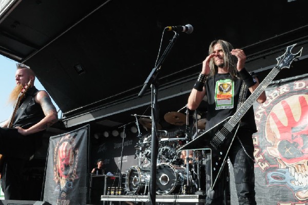 Five Finger Death Punch at the Mayhem Festival Verizon Wireless Amphitheate