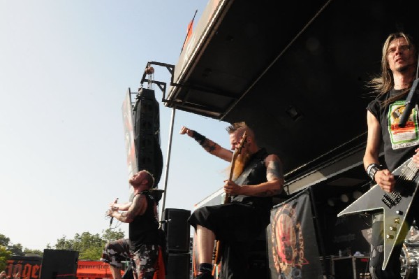 Five Finger Death Punch at the Mayhem Festival Verizon Wireless Amphitheate