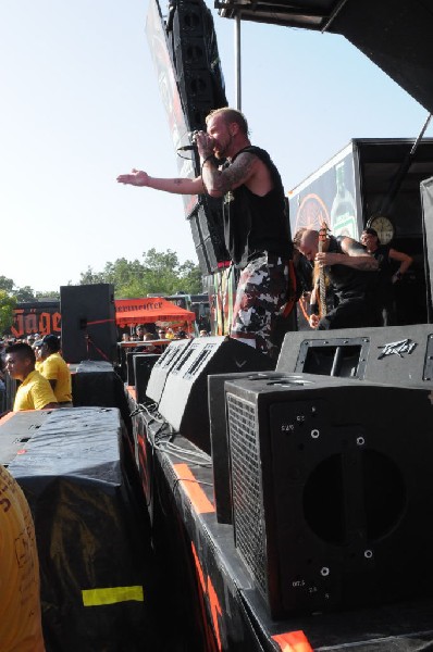 Five Finger Death Punch at the Mayhem Festival Verizon Wireless Amphitheate