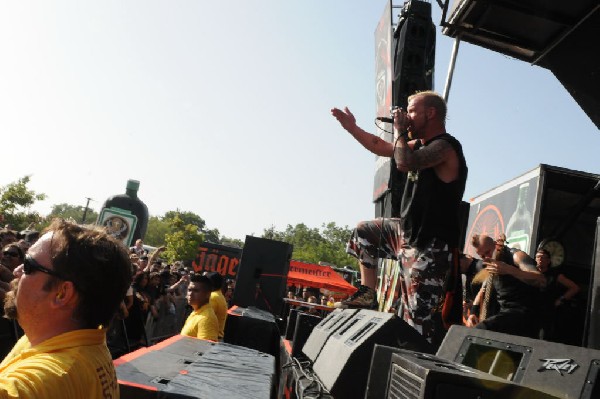 Five Finger Death Punch at the Mayhem Festival Verizon Wireless Amphitheate
