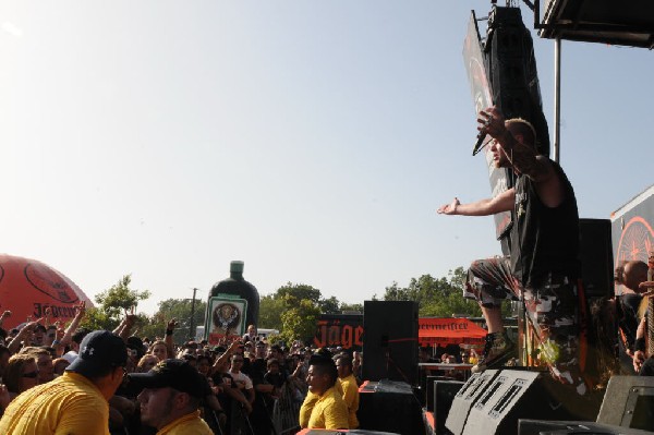 Five Finger Death Punch at the Mayhem Festival Verizon Wireless Amphitheate