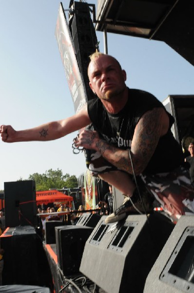 Five Finger Death Punch at the Mayhem Festival Verizon Wireless Amphitheate