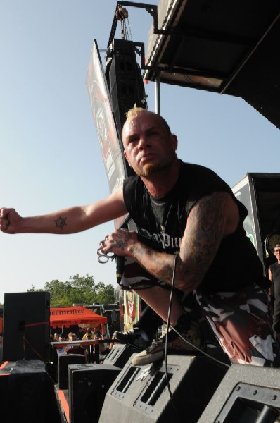 Five Finger Death Punch at the Mayhem Festival Verizon Wireless Amphitheate