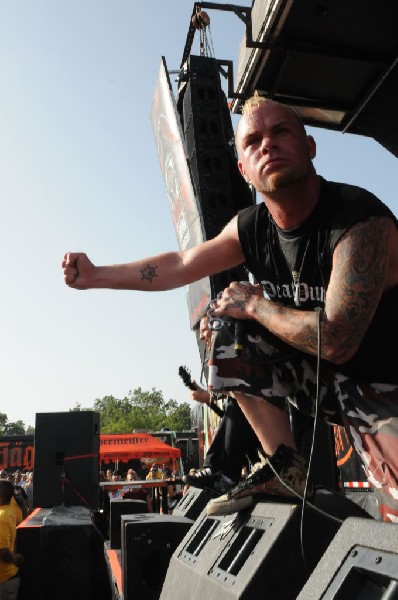 Five Finger Death Punch at the Mayhem Festival Verizon Wireless Amphitheate