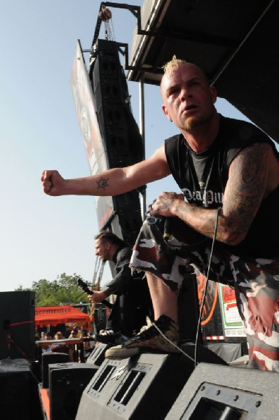 Five Finger Death Punch at the Mayhem Festival Verizon Wireless Amphitheate