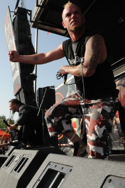 Five Finger Death Punch at the Mayhem Festival Verizon Wireless Amphitheate