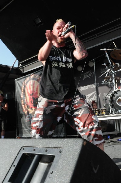 Five Finger Death Punch at the Mayhem Festival Verizon Wireless Amphitheate