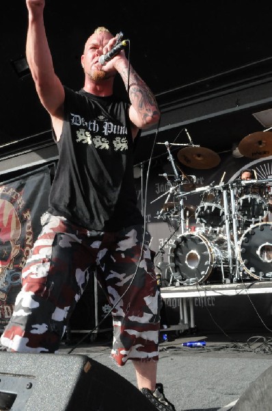 Five Finger Death Punch at the Mayhem Festival Verizon Wireless Amphitheate