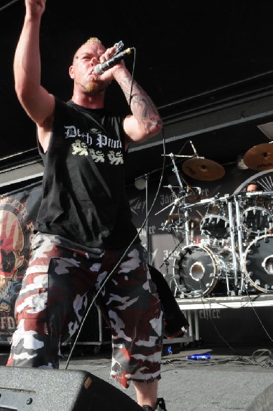 Five Finger Death Punch at the Mayhem Festival Verizon Wireless Amphitheate