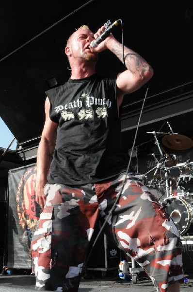 Five Finger Death Punch at the Mayhem Festival Verizon Wireless Amphitheate