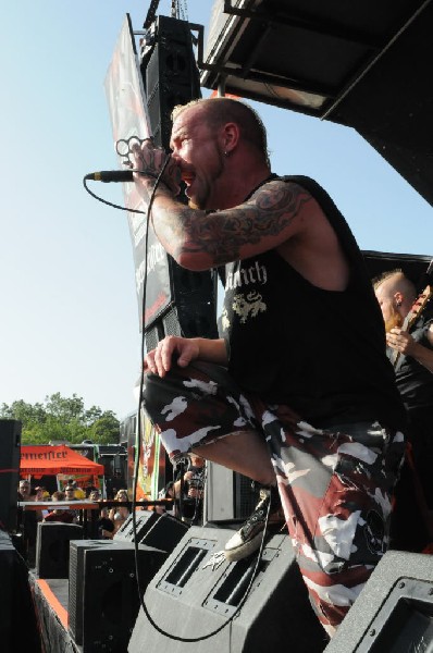 Five Finger Death Punch at the Mayhem Festival Verizon Wireless Amphitheate