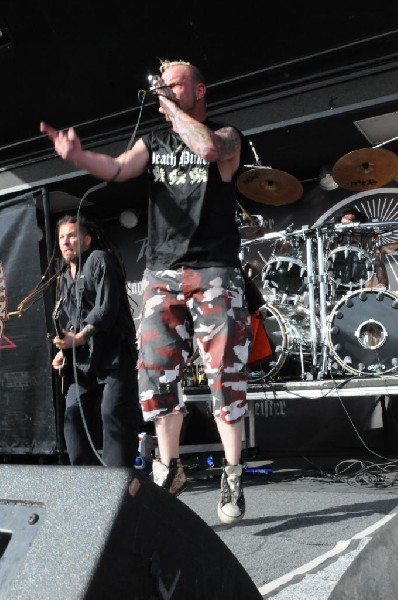 Five Finger Death Punch at the Mayhem Festival Verizon Wireless Amphitheate