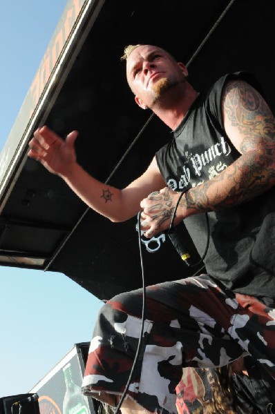 Five Finger Death Punch at the Mayhem Festival Verizon Wireless Amphitheate