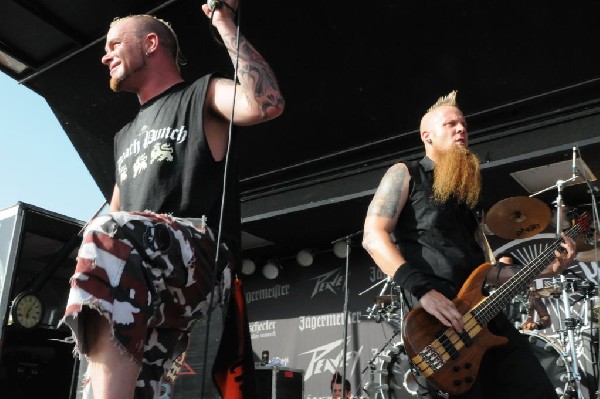 Five Finger Death Punch at the Mayhem Festival Verizon Wireless Amphitheate