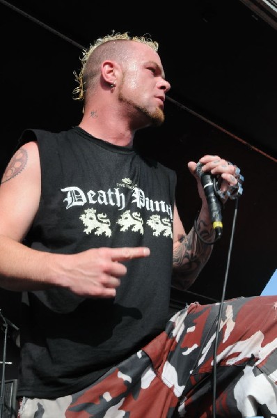 Five Finger Death Punch at the Mayhem Festival Verizon Wireless Amphitheate