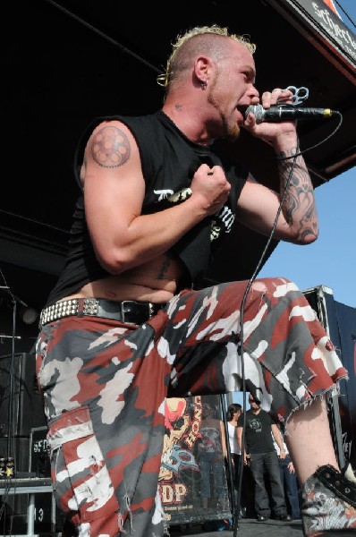 Five Finger Death Punch at the Mayhem Festival Verizon Wireless Amphitheate