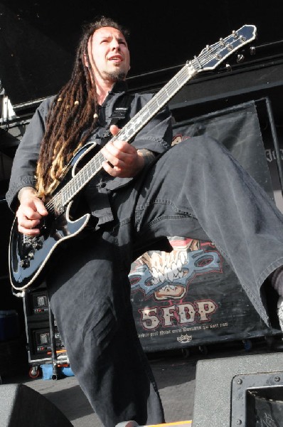 Five Finger Death Punch at the Mayhem Festival Verizon Wireless Amphitheate