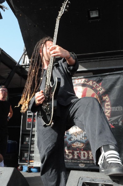 Five Finger Death Punch at the Mayhem Festival Verizon Wireless Amphitheate