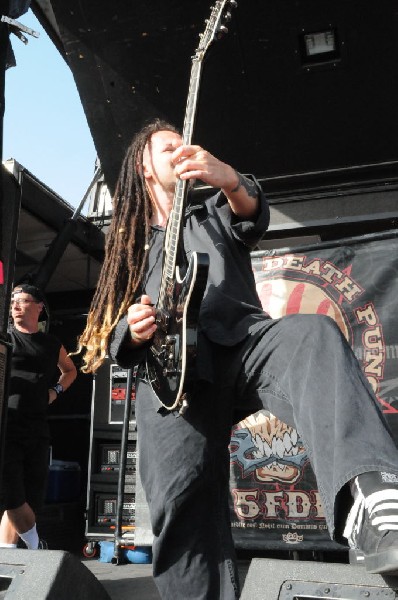 Five Finger Death Punch at the Mayhem Festival Verizon Wireless Amphitheate