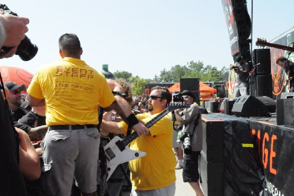 Airbourne at the Mayhem Festival Verizon Wireless Amphitheater