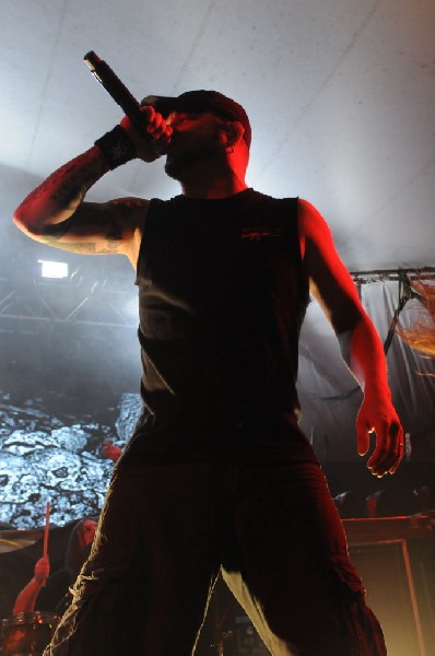 All That Remains  at Stubb's BarBQ, Austin, TX 12/01/12 - photo by Jeff Bar