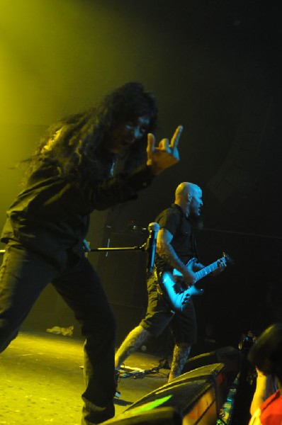 Anthrax at Emo's East, Austin, Texas 10/29/11 - photo by Jeff Barringer