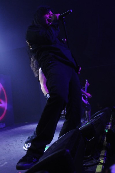 Anthrax at Emo's East, Austin, Texas 10/29/11 - photo by Jeff Barringer