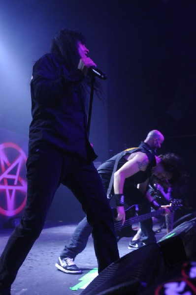 Anthrax at Emo's East, Austin, Texas 10/29/11 - photo by Jeff Barringer