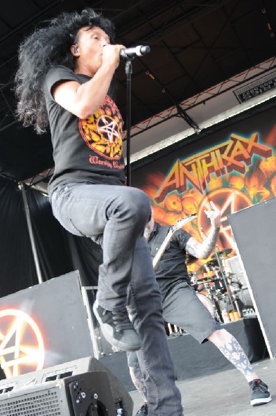 Anthrax at Mayhem Festival 2012 Gexa Energy Pavilion Dallas Texas 07/10/201