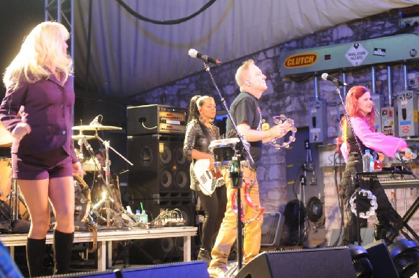 The B-52s at Stubb's BarBQ, Austin, Texas - 11/02/11 - photo by jeff barrin