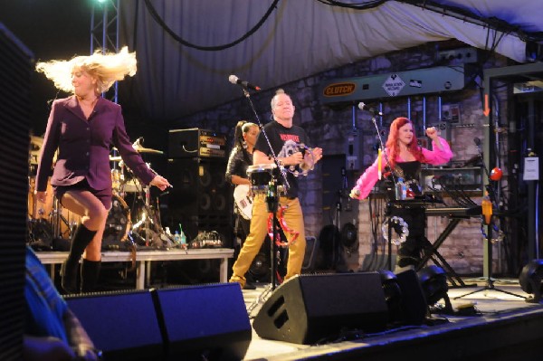 The B-52s at Stubb's BarBQ, Austin, Texas - 11/02/11 - photo by jeff barrin