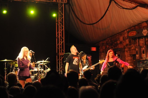 The B-52s at Stubb's BarBQ, Austin, Texas - 11/02/11 - photo by jeff barrin