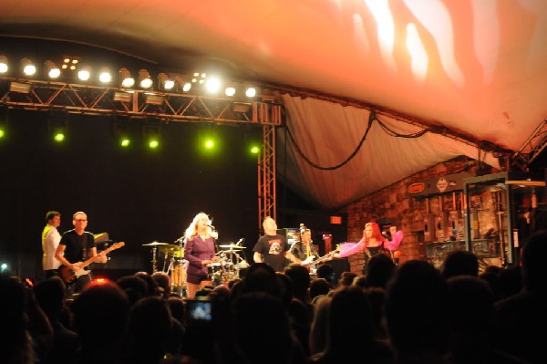 The B-52s at Stubb's BarBQ, Austin, Texas - 11/02/11 - photo by jeff barrin