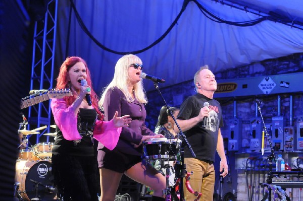 The B-52s at Stubb's BarBQ, Austin, Texas - 11/02/11 - photo by jeff barrin