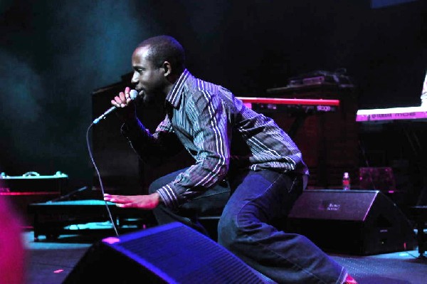 Bavu Blakes performs at the AMP Launch Party at ACL Live at the Moody Theat