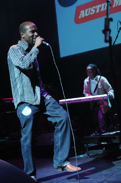 Bavu Blakes performs at the AMP Launch Party at ACL Live at the Moody Theat